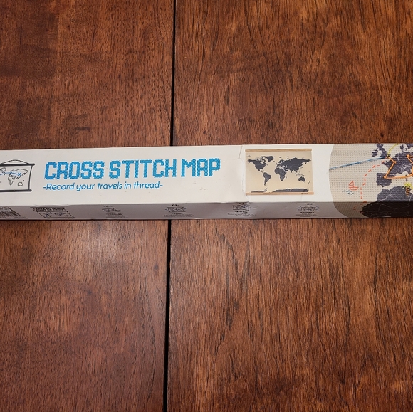 Cross Stitch Map Record Your Travels Around the World In Thread by SuckUK - Picture 2 of 11